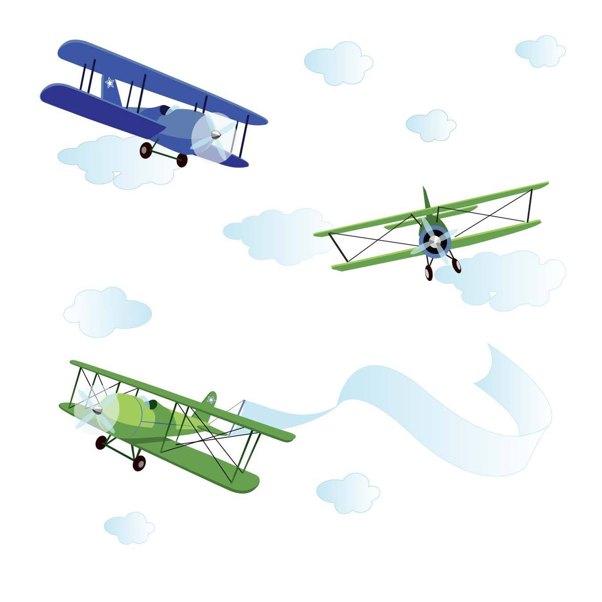 24 sets Personalized Vintage Aeroplane with Envelope Pouch for Kids Bi –