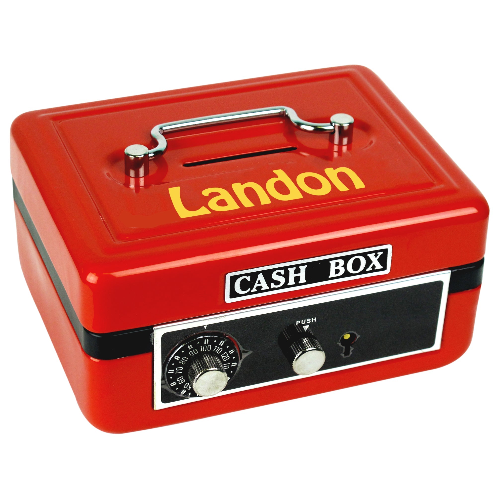 Personalized Red Cash Box for Kids | My Bambino
