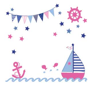 Personalized Girl's Sailboat Pillowcase - MyBambino.com