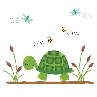 Turtle White Storage Step Stool - MyBambino.com