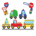 Natural Wood Personalized Cars And Trucks Book Caddy - MyBambino.com