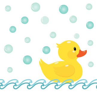 Rubber Ducky White Spindle Rocking Chair - MyBambino.com