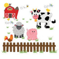 Personalized Barnyard Natural Wood Book Caddy - MyBambino.com