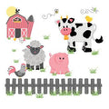 White Toy Box Bench - Barnyard Pastel - MyBambino.com