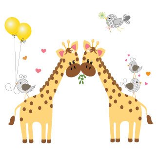 Giraffes Natural Storage Step Stool - MyBambino.com