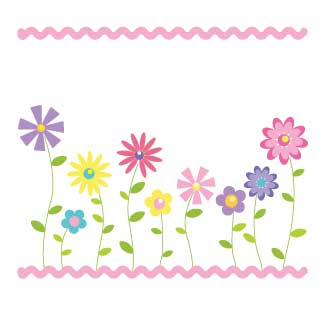 Personalized Stemmed Flowers Espresso Two Step Stool - MyBambino.com