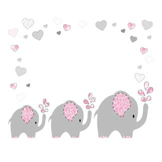 Lift Top Jewelry Box - Pink Elephant - MyBambino.com