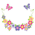 Bright Butterfly Garland Natural Storage Step Stool - MyBambino.com