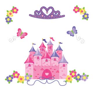 White Circle Sign - Princess Castle - MyBambino.com