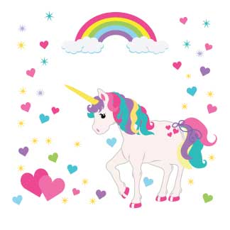 Personalized Unicorn Espresso Two Step Stool - MyBambino.com