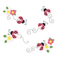 Personalized Pink Ladybug Book Caddy - Natural - MyBambino.com