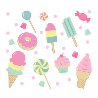 Wood Storage Stool - Sweet Treats - MyBambino.com