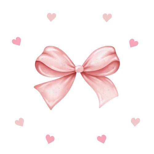 Personalized Pink Bow White Two Step Stool - MyBambino.com
