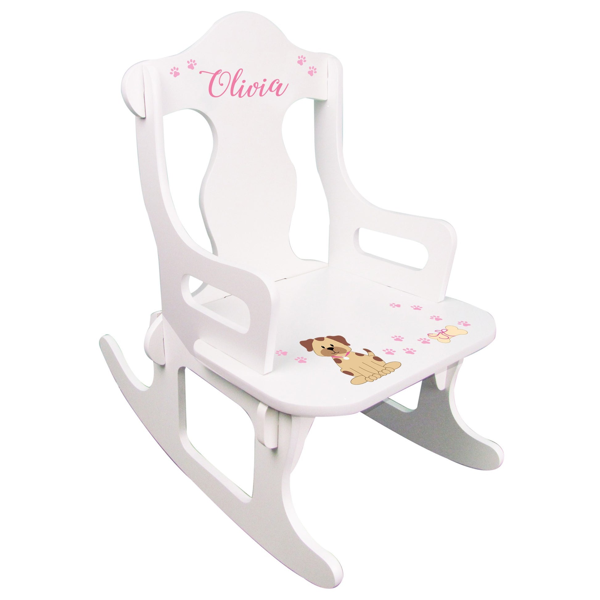 Custom Child's Puzzle Rocking Chair - Pet Breed Designs - MyBambino.com