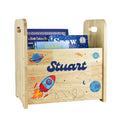 Personalized Rocket Wood Book Caddy - MyBambino.com