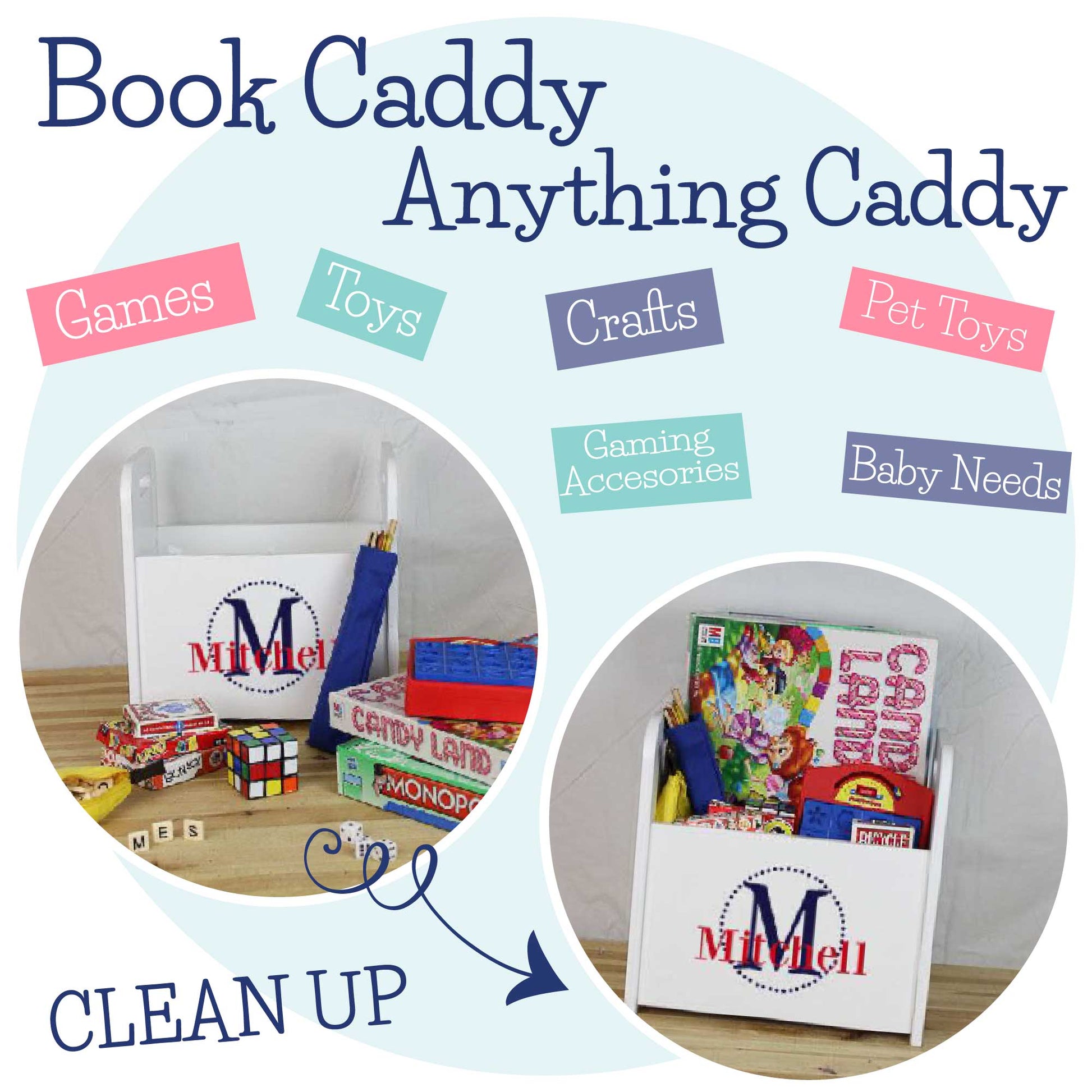 Personalized Book Caddy 2.0 - MyBambino.com