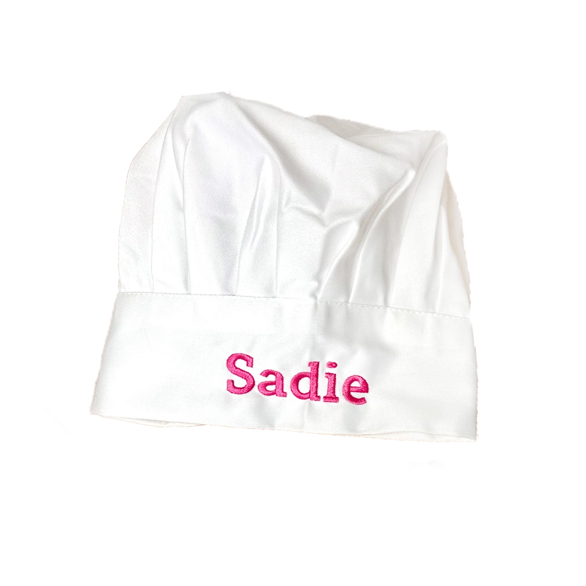 Child's Embroidered Chef's Hat - white - MyBambino.com