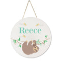 White Circle Sign - Sloth - MyBambino.com
