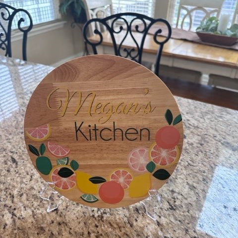 Natural Circle Sign - Lemon Citrus - MyBambino.com