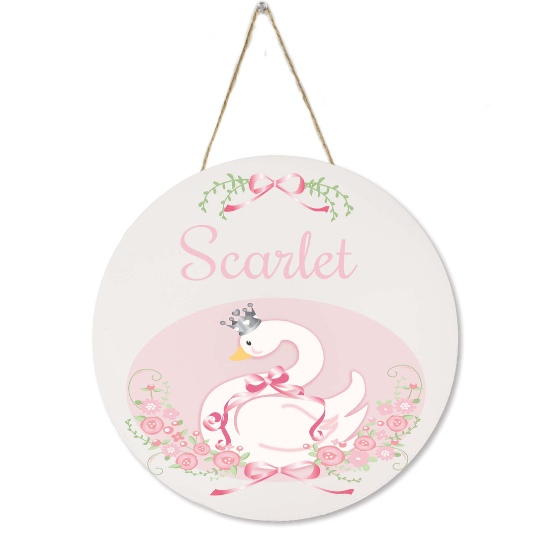 White Circle Sign - Swan Princess - MyBambino.com