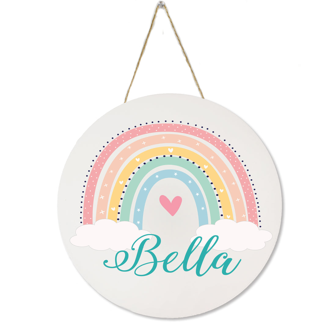 White Circle Sign - Boho Rainbow - MyBambino.com