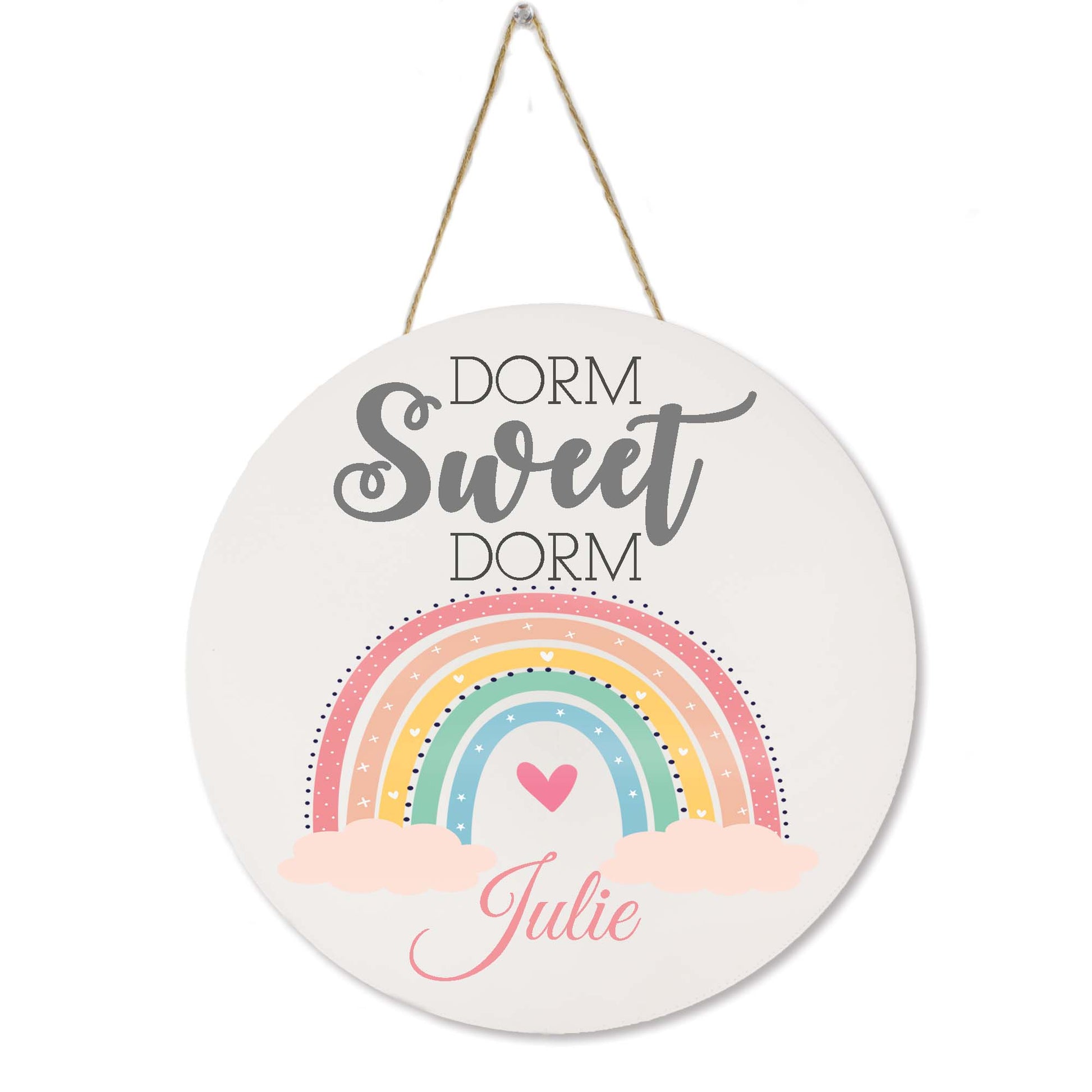 White Circle Sign - Dorm Sweet Dorm - Boho Rainbow - MyBambino.com