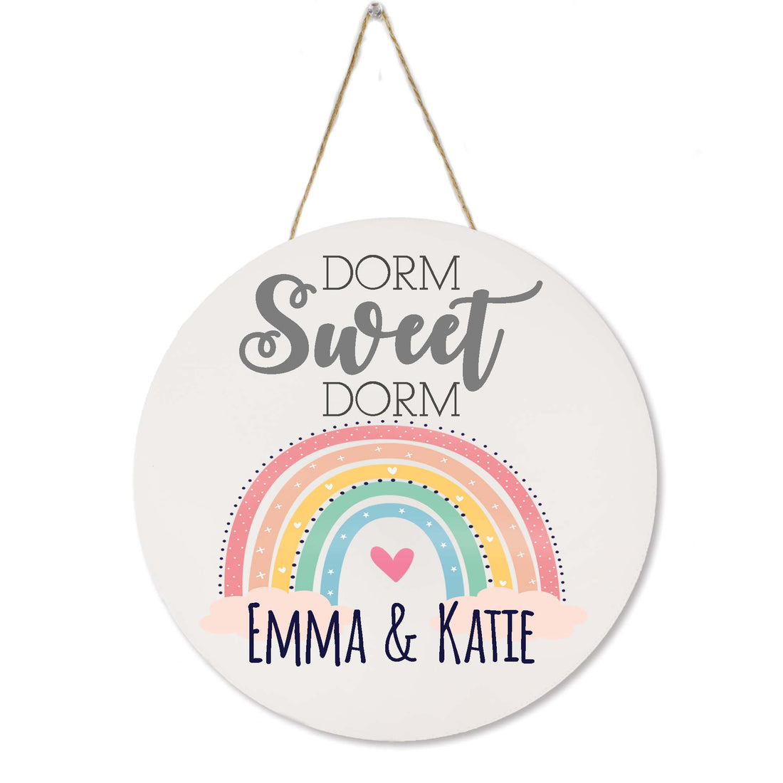 White Circle Sign - Dorm Sweet Dorm - Boho Rainbow - MyBambino.com