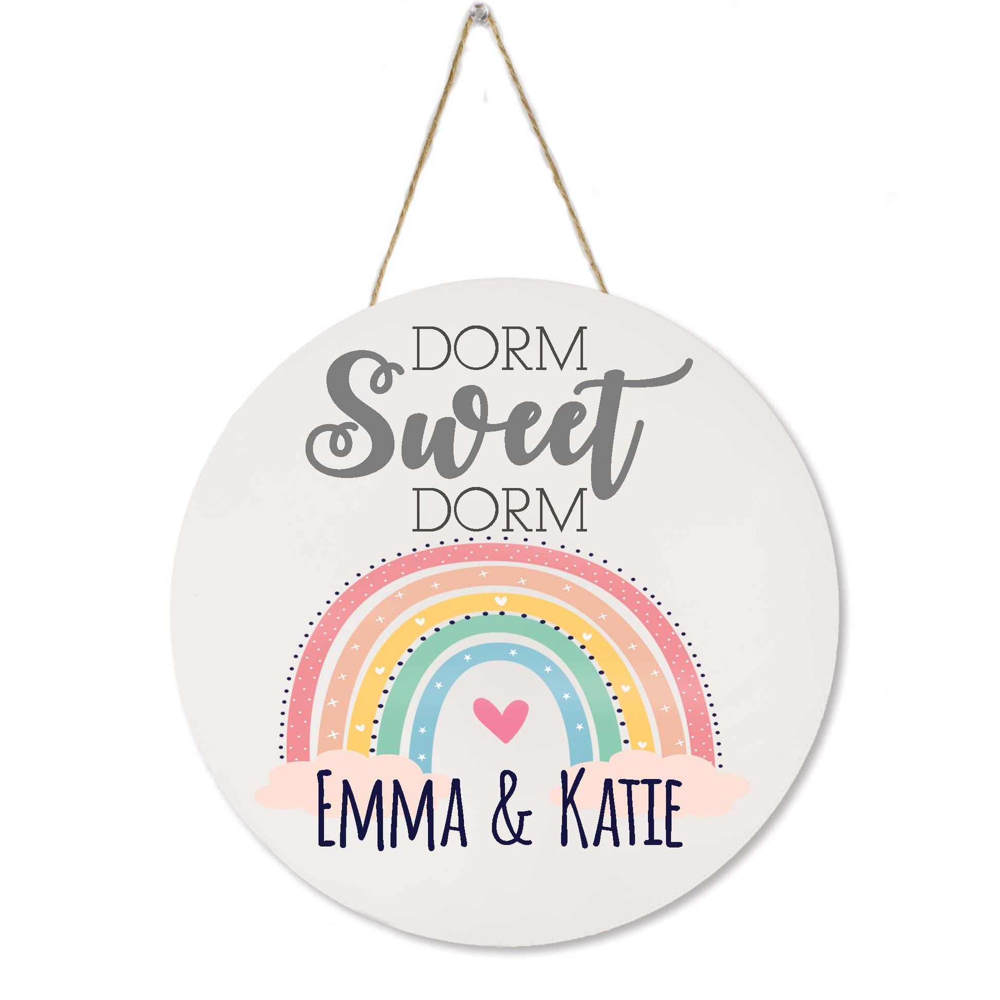 White Circle Sign - Dorm Sweet Dorm - Boho Rainbow - MyBambino.com