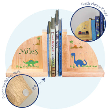 Personalized Wood Bookends 2.0 - MyBambino.com