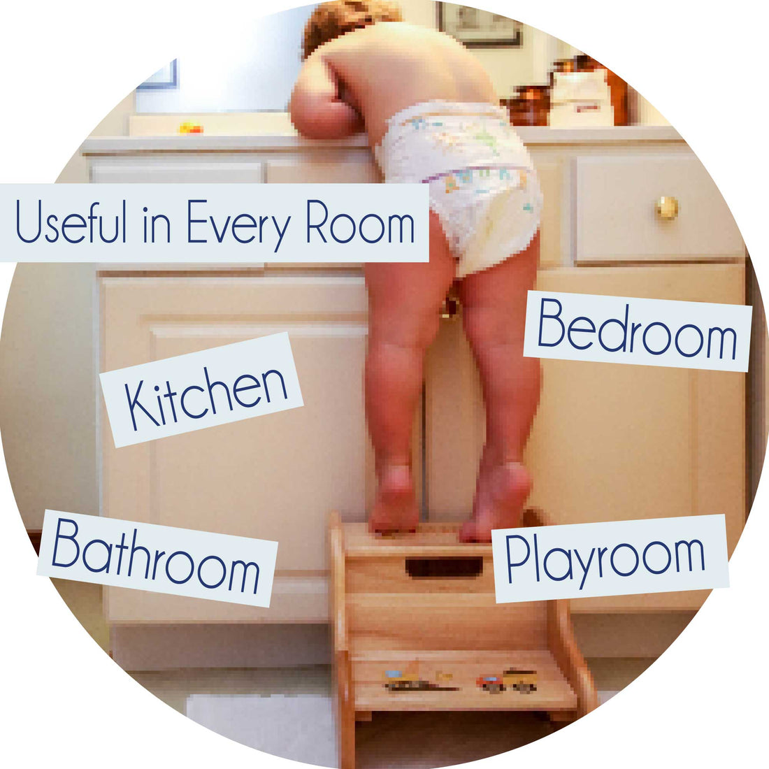 Personalized Child's Two Step Stool 2.0 - MyBambino.com
