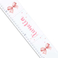 Personalized Pink Bow Growth Chart - MyBambino.com