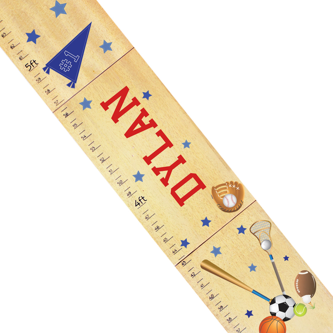 Growth Chart Natural Sports - MyBambino.com