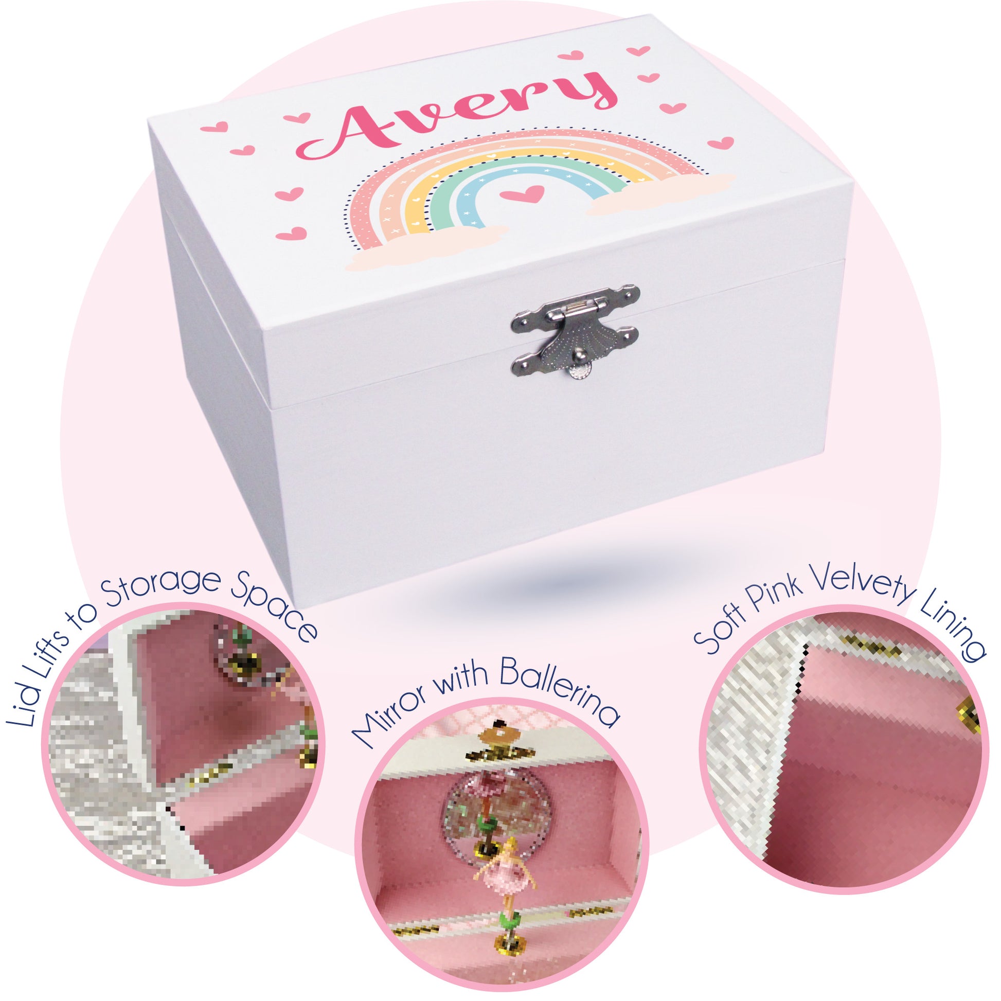 Floral Bunny Ballerina Jewelry Box - MyBambino.com
