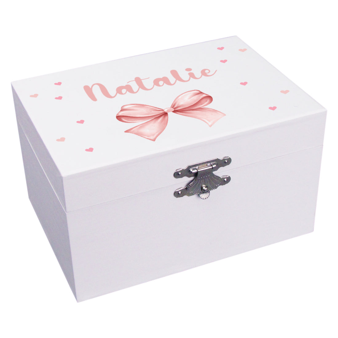 Pink Bow Musical Ballerina Jewelry Box - MyBambino.com