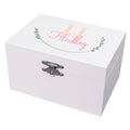 Personalized Musical Ballerina Jewelry Box - Monogram Vine - MyBambino.com