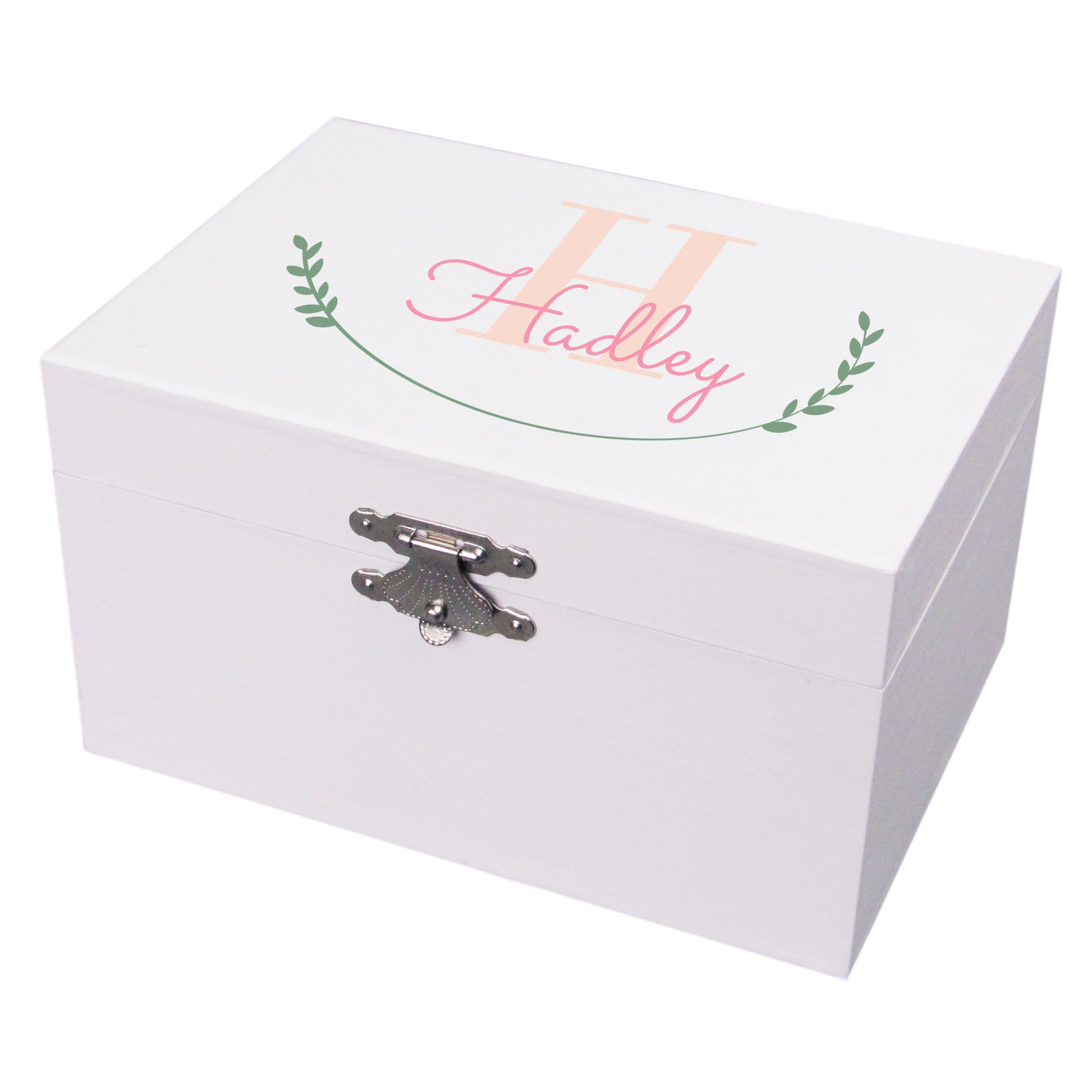 Personalized Musical Ballerina Jewelry Box - Monogram Vine - MyBambino.com