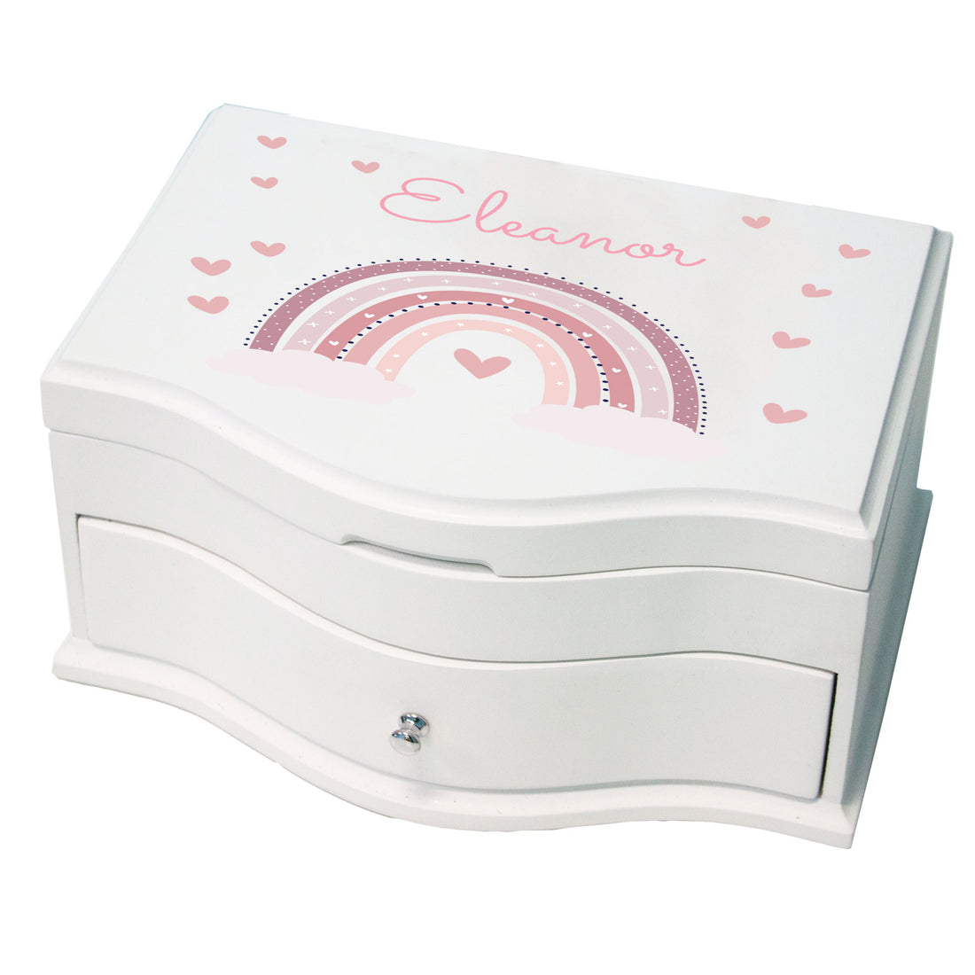Girl's Princess Jewelry Box - Mauve Rainbow - MyBambino.com