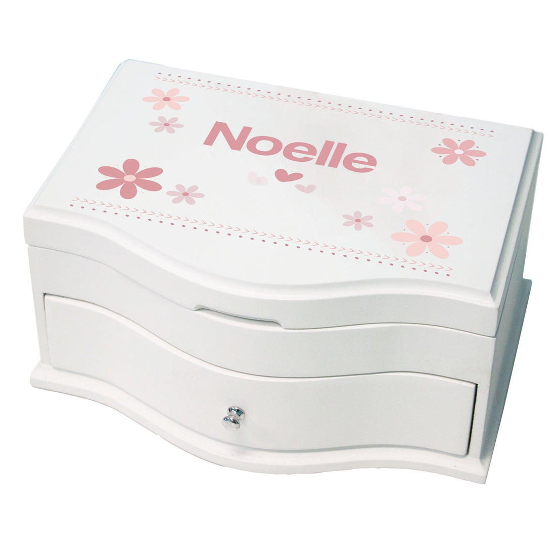 Girl's Princess Jewelry Box - Mauve Daisy - MyBambino.com