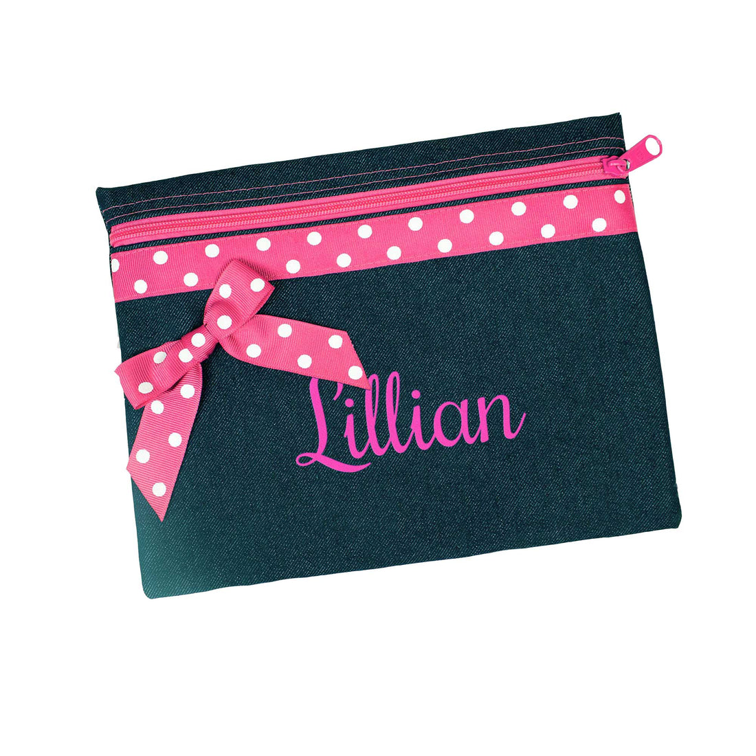 Embroidered Denim Accessory Bag - MyBambino.com