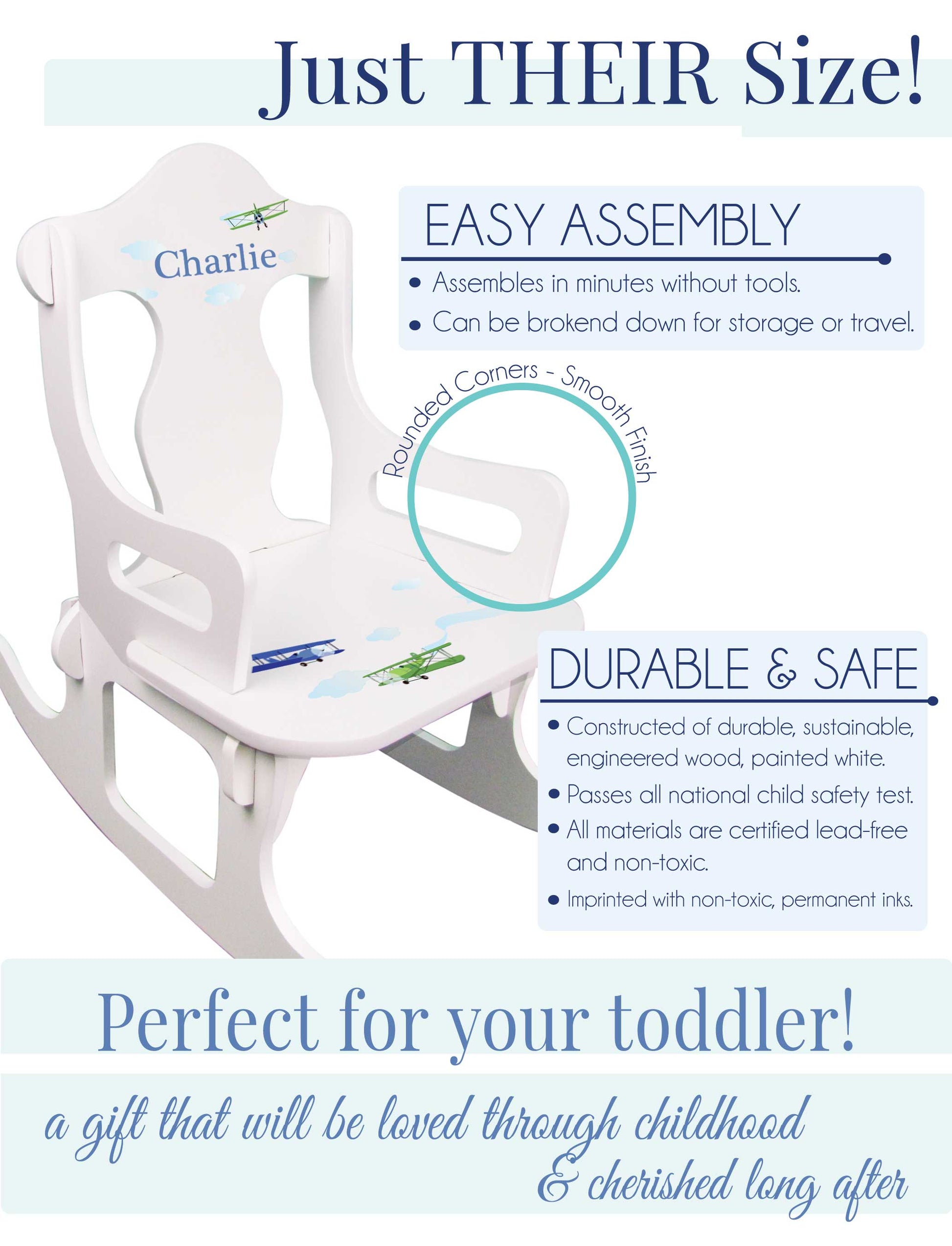 Personalized Child's Puzzle Rocker 2.0 - MyBambino.com