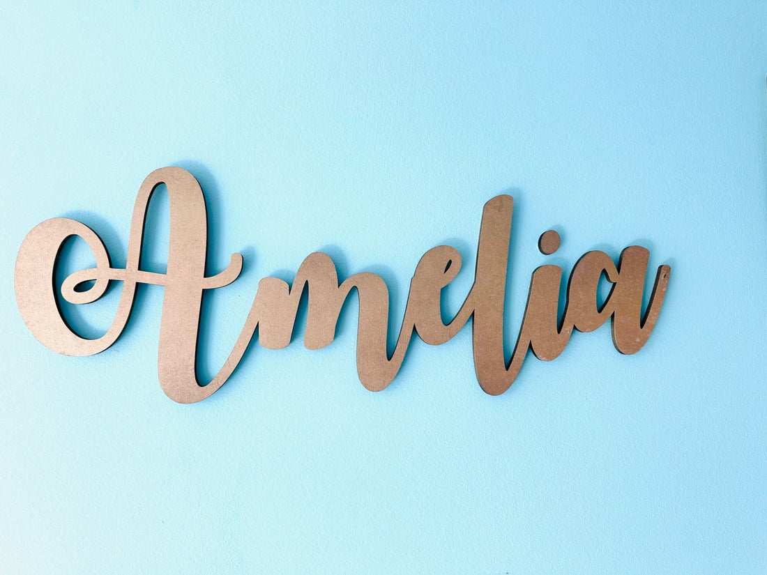 Custom Name Wall Sign - Script - MyBambino.com