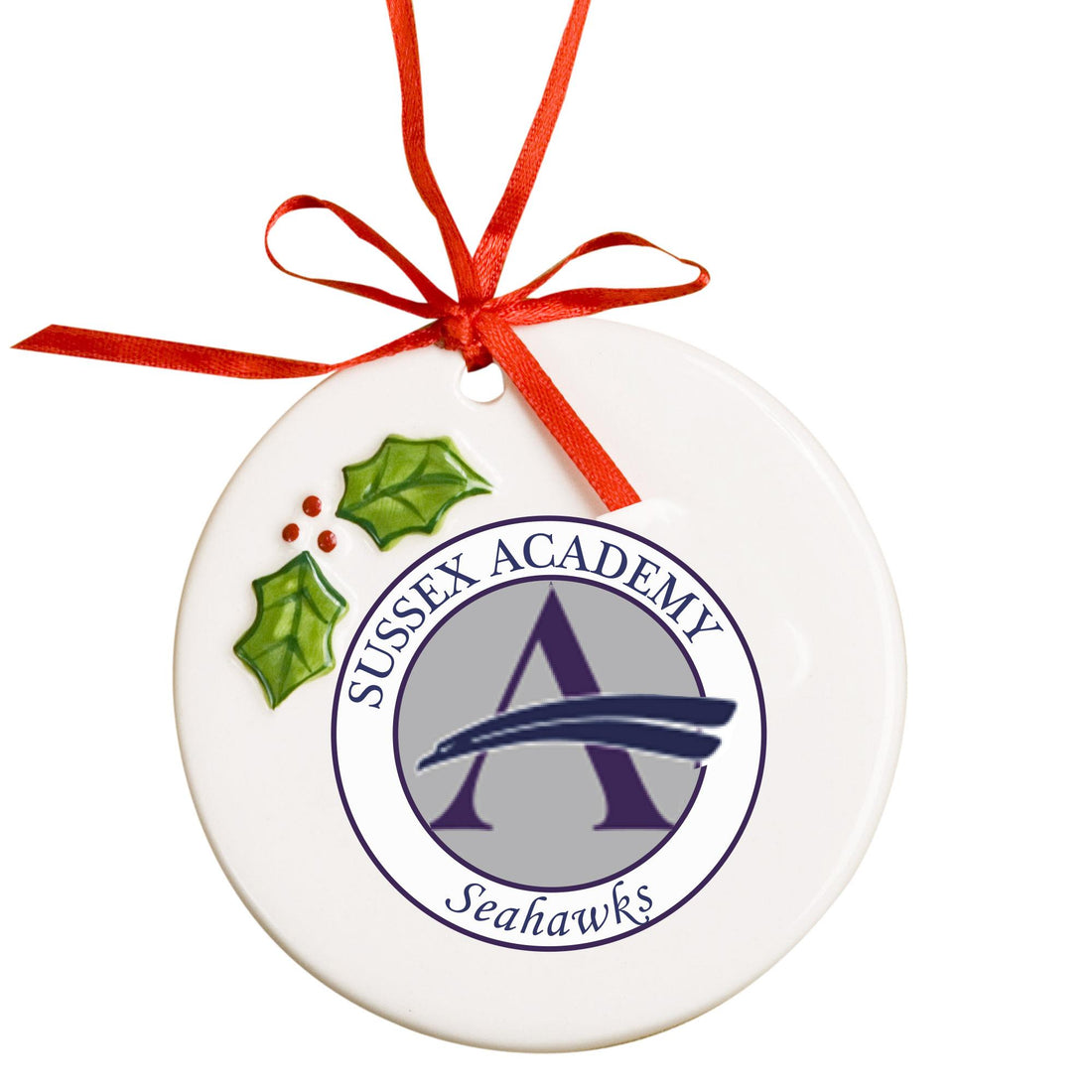 Custom Logo Holly Ornament - MyBambino.com