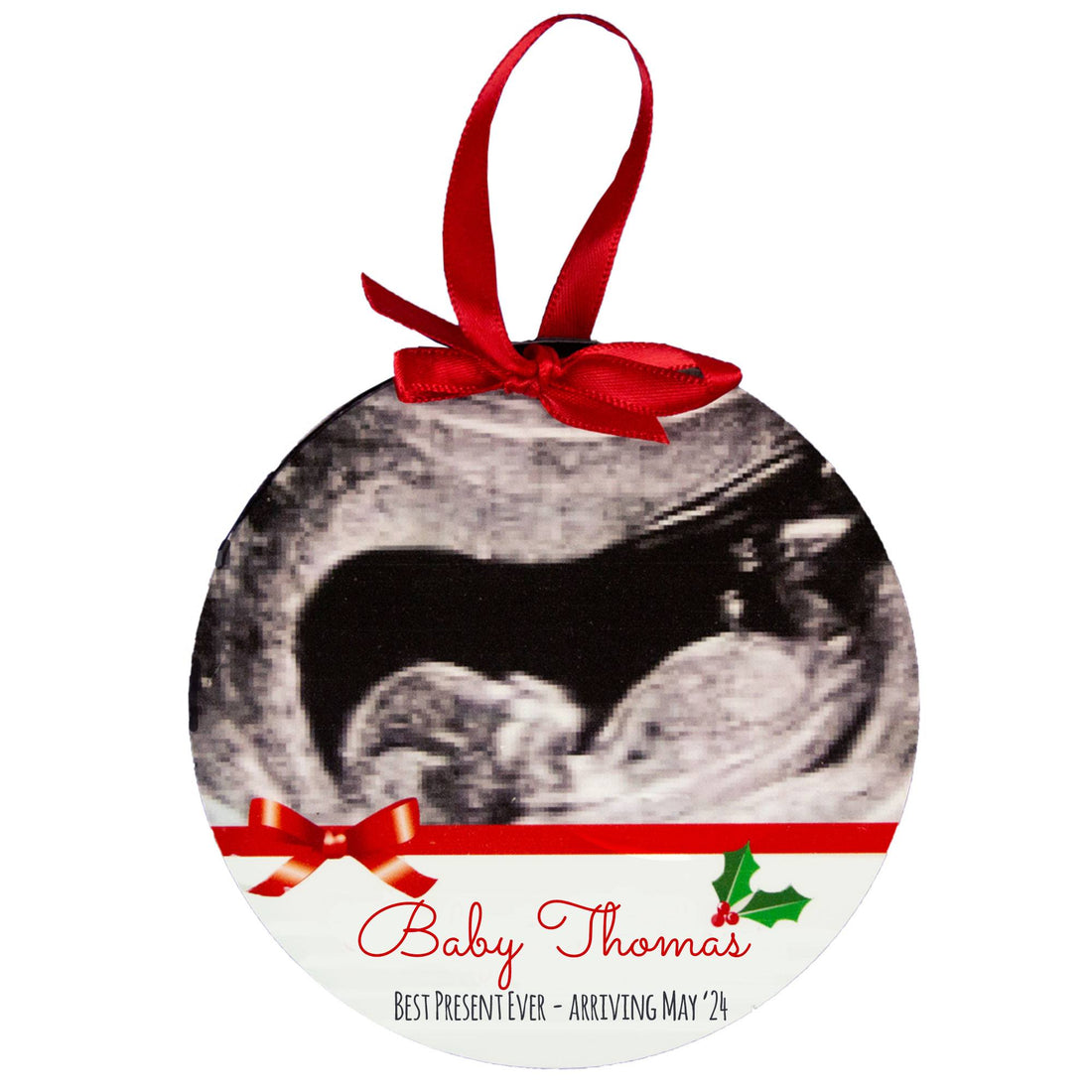 Custom Sonogram Photo Ornament - MyBambino.com