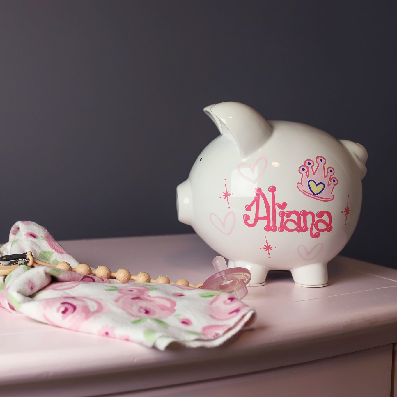 Hand Painted Piggy Bank 2.0 - MyBambino.com