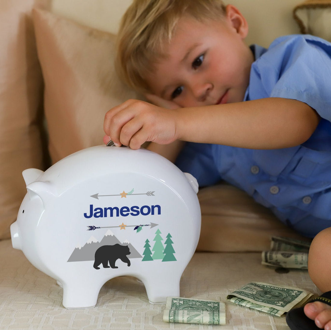 Personalized Piggy Bank 2.0 - MyBambino.com