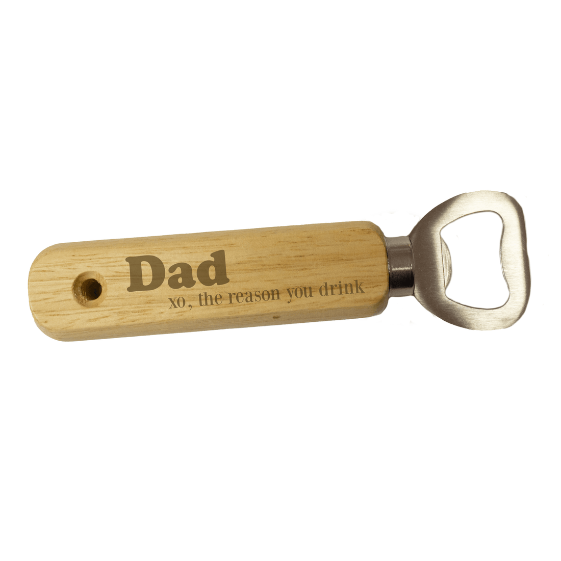 Custom Engraved Wood Bottle Opener - MyBambino.com