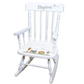 Personalized Child's Wood Spindle Rocking Chair 2.0 - MyBambino.com