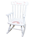 Mauve Rainbow White Spindle Rocking Chair - MyBambino.com