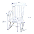 Personalized Child's Wood Spindle Rocking Chair 2.0 - MyBambino.com