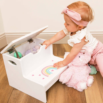 Personalized Child's Storage Step Stool 2.0 - MyBambino.com